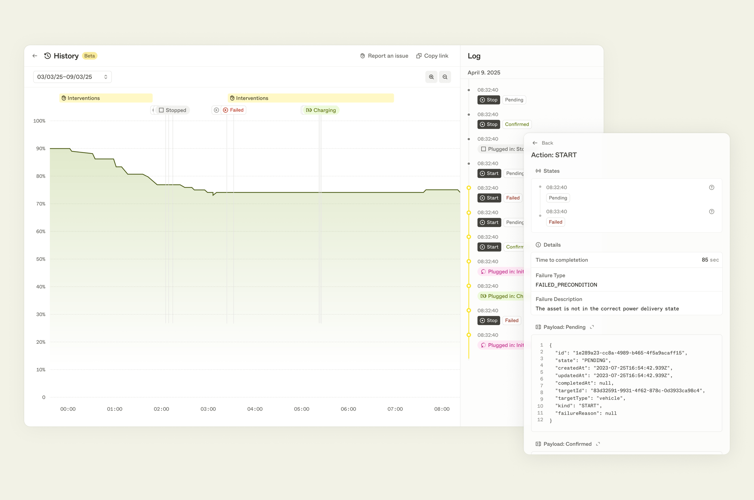 Enode Asset History